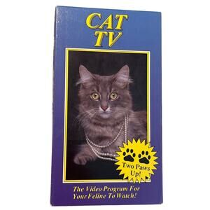 Cat TV VHS Video Program for your cat to watch media west squirrels birds fish